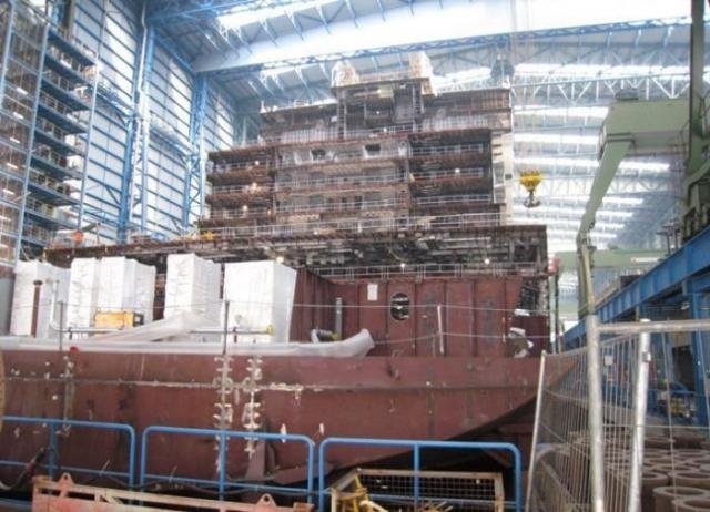 Строительство круизного лайнера на норвежской верфи Строительство круизного лайнера на норвежской верфи