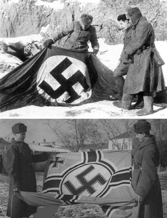 Фотографии противоборствующих сторон ВОВ с трофейным оружием Фотографии противоборствующих сторон ВОВ с трофейным оружием