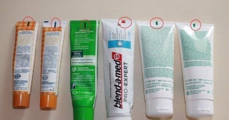 Так вот почему на тюбики зубной пасты наносят разноцветные полоски! Так вот почему на тюбики зубной пасты наносят разноцветные полоски!