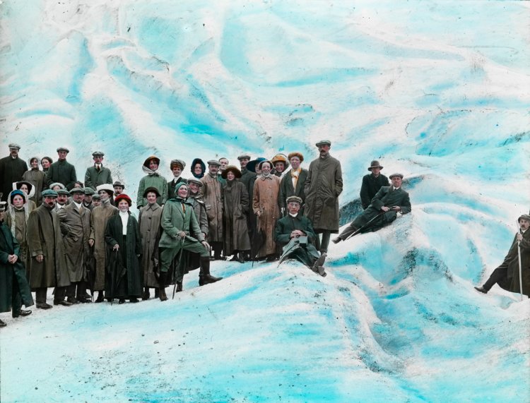 Разукрашенные вручную фотографии Норвегии 1900 года Разукрашенные вручную фотографии Норвегии 1900 года