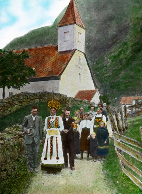 Разукрашенные вручную фотографии Норвегии 1900 года Разукрашенные вручную фотографии Норвегии 1900 года