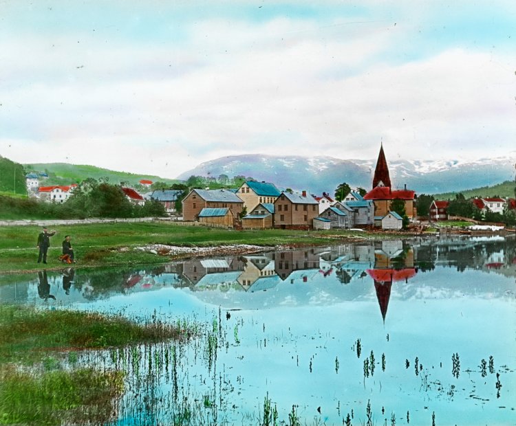 Разукрашенные вручную фотографии Норвегии 1900 года Разукрашенные вручную фотографии Норвегии 1900 года