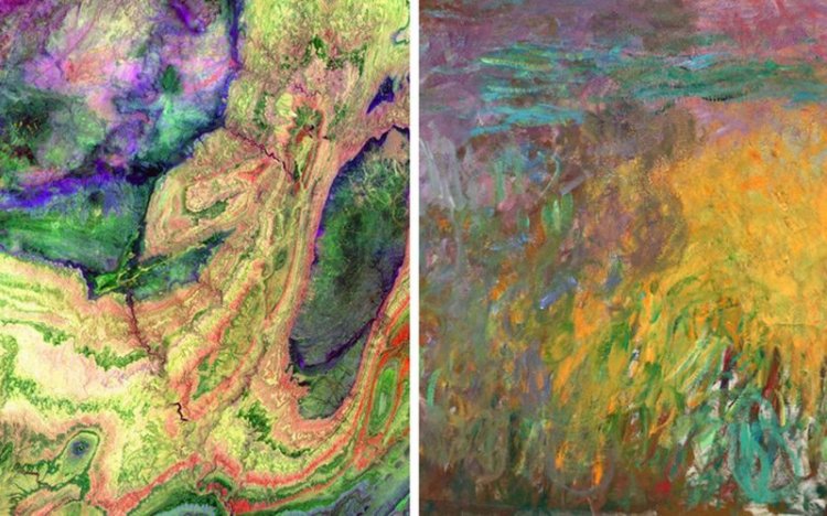 Фотографии Земли из космоса удивительно похожие на знаменитые картины Фотографии Земли из космоса удивительно похожие на знаменитые картины