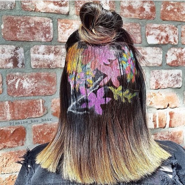 Новый модный тренд Instagram: #hairstencil Новый модный тренд Instagram: #hairstencil