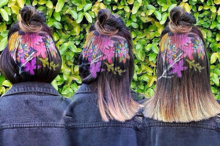 Новый модный тренд Instagram: #hairstencil Новый модный тренд Instagram: #hairstencil