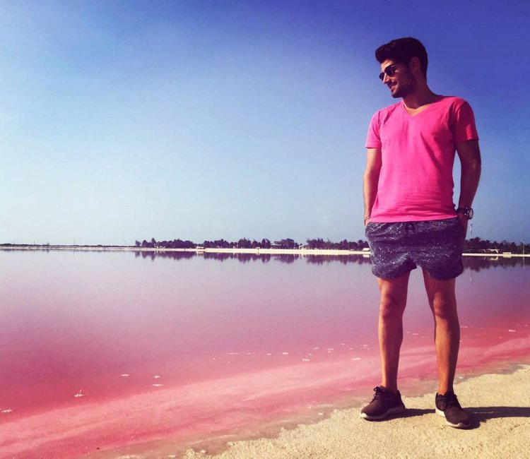 Розовая лагуна в Мексике — идеальное место создания фотографий для Instagram Розовая лагуна в Мексике — идеальное место создания фотографий для Instagram