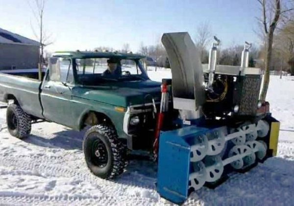 Изобретательный подход к уборке снега Изобретательный подход к уборке снега