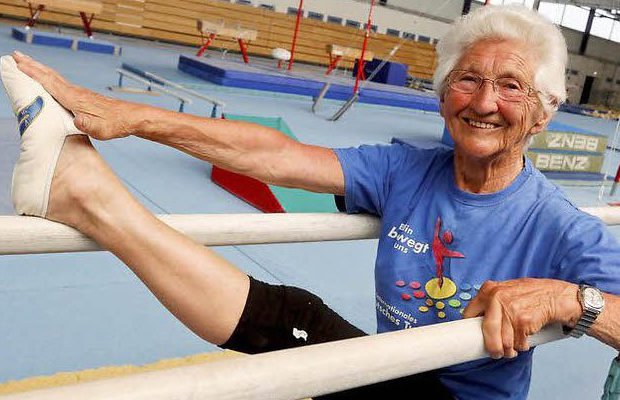 91-летняя гимнастка из Германии 91-летняя гимнастка из Германии