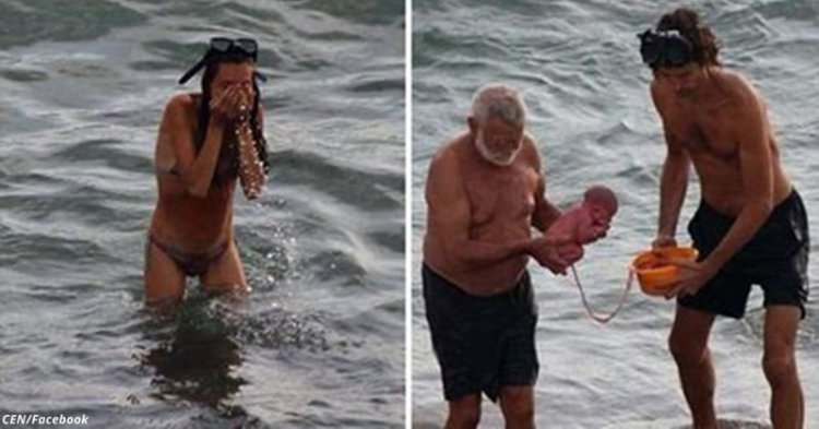 Туристка из России родила прямо в Красном море! И эти фото теперь везде! Туристка из России родила прямо в Красном море! И эти фото теперь везде!