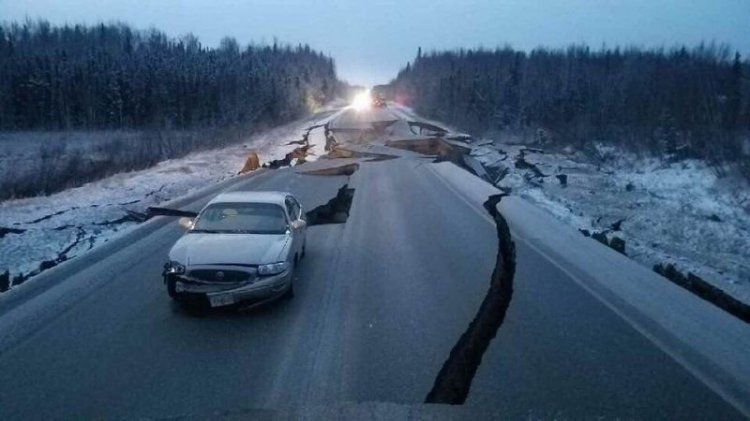 Разрушительное землетрясение на Аляске. Шокирующие фото (фото) Разрушительное землетрясение на Аляске. Шокирующие фото (фото)