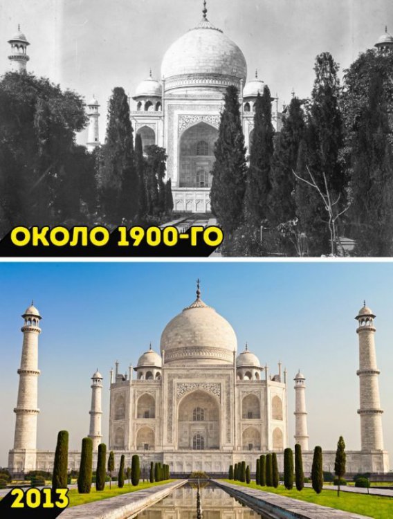 Подборка фотографий известных мест, которые показывают скоротечность времени Подборка фотографий известных мест, которые показывают скоротечность времени
