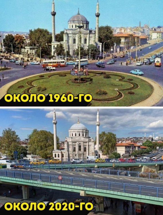 Подборка фотографий известных мест, которые показывают скоротечность времени Подборка фотографий известных мест, которые показывают скоротечность времени